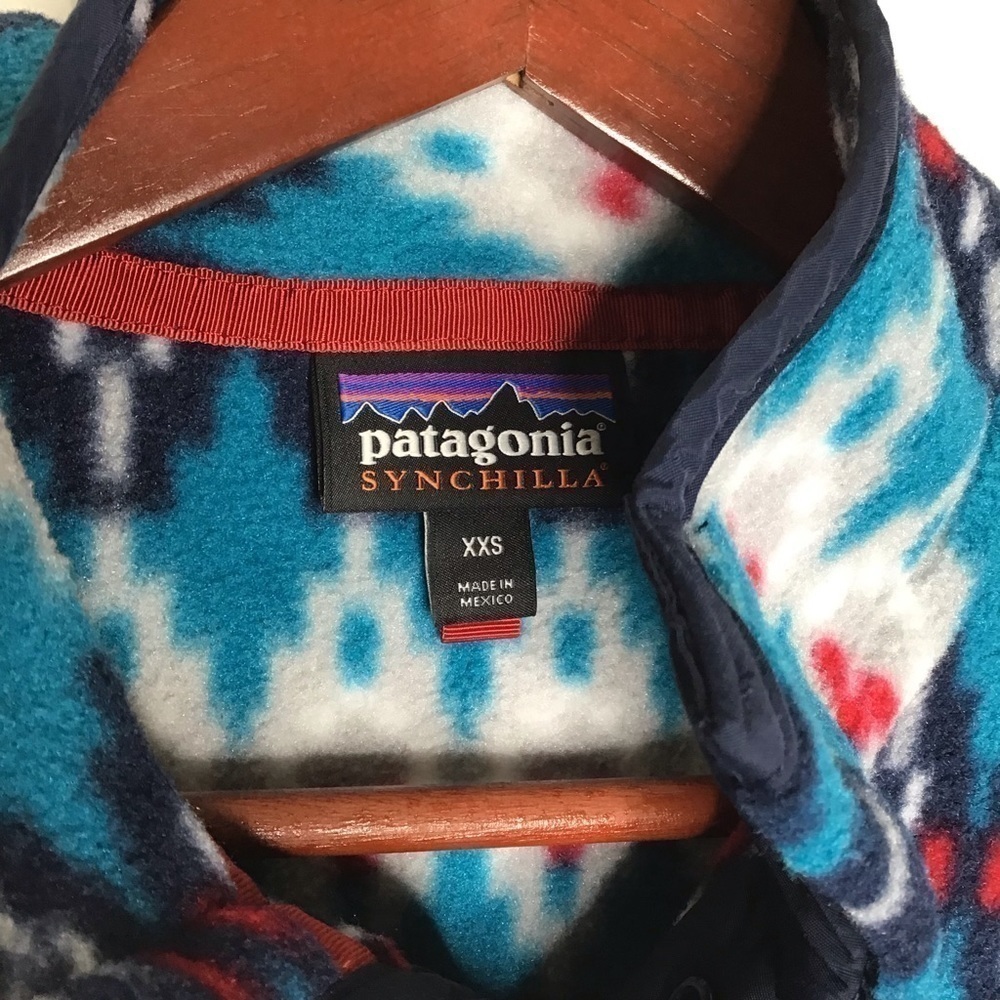 Patagonia Mens Synchilla Snap-T Fleece Pullover Forest Carpet: Deep Sea Blue - Picture 4 of 9